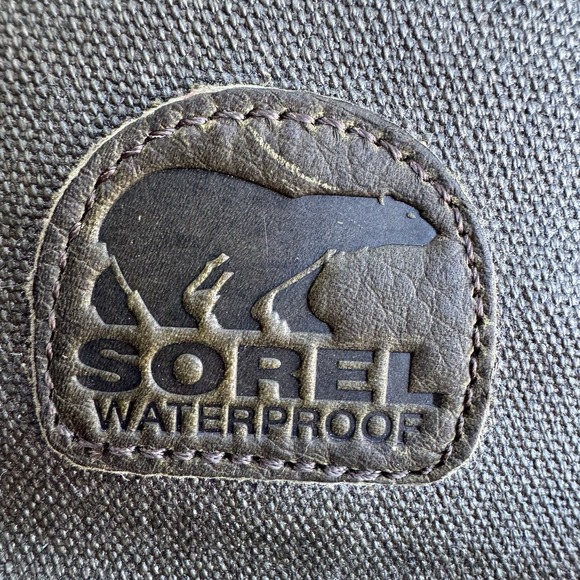 Sorel Snow Boot Women's 10 1964 Premium Waterproof Waxed Canvas Peat Moss Green - Picture 12 of 13